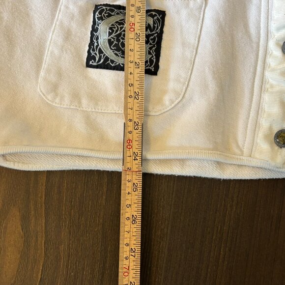 Vintage Generra White Cotton Cardigan Button Front Preppy Large - Picture 16 of 16